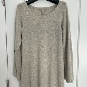 Banana Republic Light Gray Long Sleeve Dress